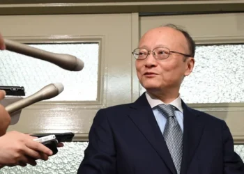 Asian Development Bank President Masato Kanda speaks to media about expanding support for the people of Afghanistan. (Photo Credit: Social media)