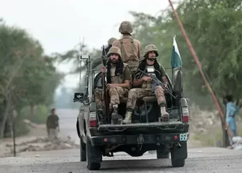 Pakistan Army personnel sit in a military vehicle. (Photo: AFP)