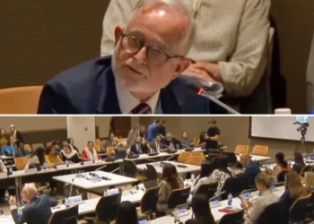 Richard Bennett, the UN Special Rapporteur on human rights in Afghanistan, speaks at a sideline meeting during the UN General Assembly's 81st session. (Photo credit: UN)
