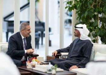 Sheikh Mohamed bin Zayed Al Nahyan - President of the United Arab Emirates and Hakan Fidan - Turkey’s foreign minister during talks (Photo: WAM)