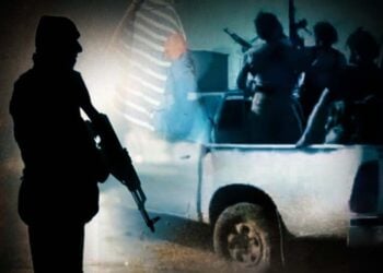 Taliban fighters are seen in a vehicle during a night operation, with armed figures shown in silhouette (Photo: Social Media)