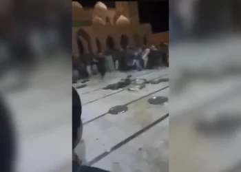 The scene of the protest in the wedding by the guests (Photo: Exclusive)