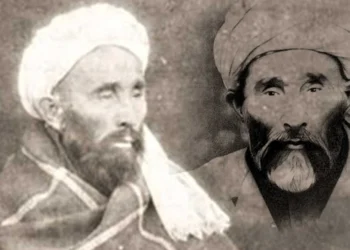 Archival portraits of Faiz Muhammad Katib, the Hazara historian whose works are at the center of a debate over whether he can be called a sociologist. (Photo credit: Social media)
