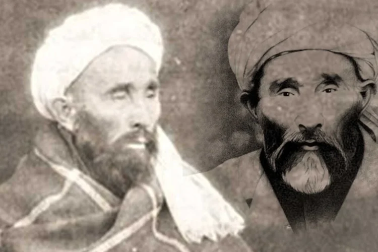 Archival portraits of Faiz Muhammad Katib, the Hazara historian whose works are at the center of a debate over whether he can be called a sociologist. (Photo credit: Social media)