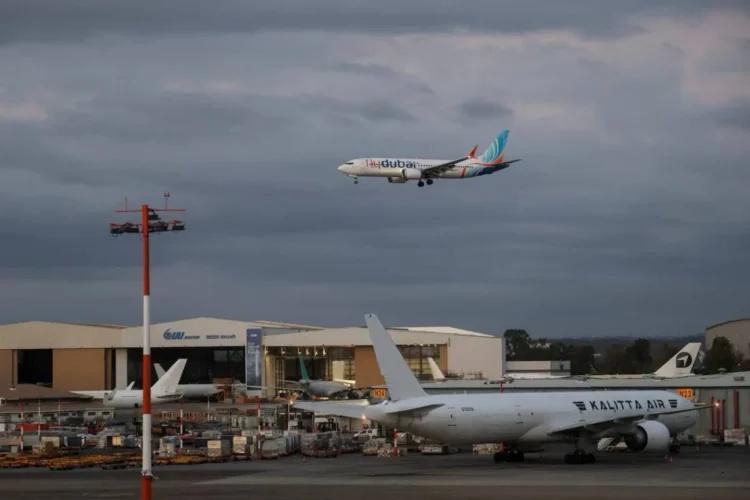 A Flydubai aircraft lands at an airport. (Photo credit: REUTERS)