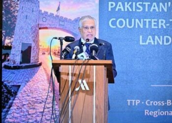 Pakistan’s Foreign Minister Ishaq Dar speaks at an international conference on counterterrorism and regional security, urging the Taliban to take practical action against the Tehreek-e-Taliban Pakistan (TTP). (Photo credit: @ForeignOfficePk)
