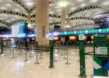The inside of the King Khalid international airport in Saudi Arabia, Riyadh (Photo: AFP)