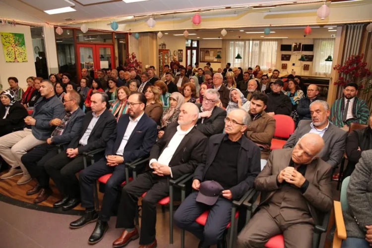 Participants attend a ceremony in Arnhem, the Netherlands, marking Uzbek National Language Day and celebrating Uzbek language, literature and cultural heritage. (Photo credit: Exclusive)