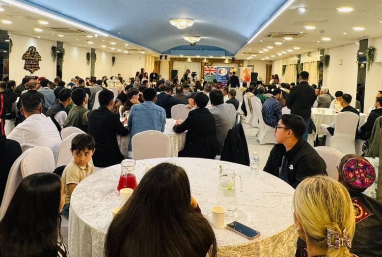 Representatives of Afghanistan civil society associations and families attend a ceremony in London marking Uzbek Language National Day. (Photo credit: Exclusive)