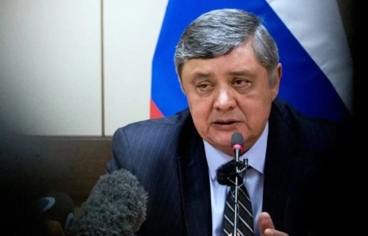 Zamir Kabulov speaks at a conference on Russia’s efforts to help resolve the dispute between the Taliban and Pakistan. (Photo credit: TASS)