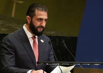 تظاهرات موافقان و مخالفان سخنرانی احمد الشرع در نیویارک