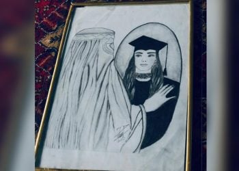 در سایه سیاهی طالبان؛ زحل پوپلزی دلتنگی‌هایش را نقاشی می‌کند