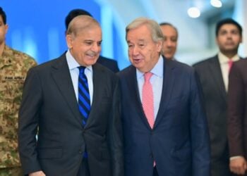 شریف در دیدار با گوترش بر صلح افغانستان تاکید کرد